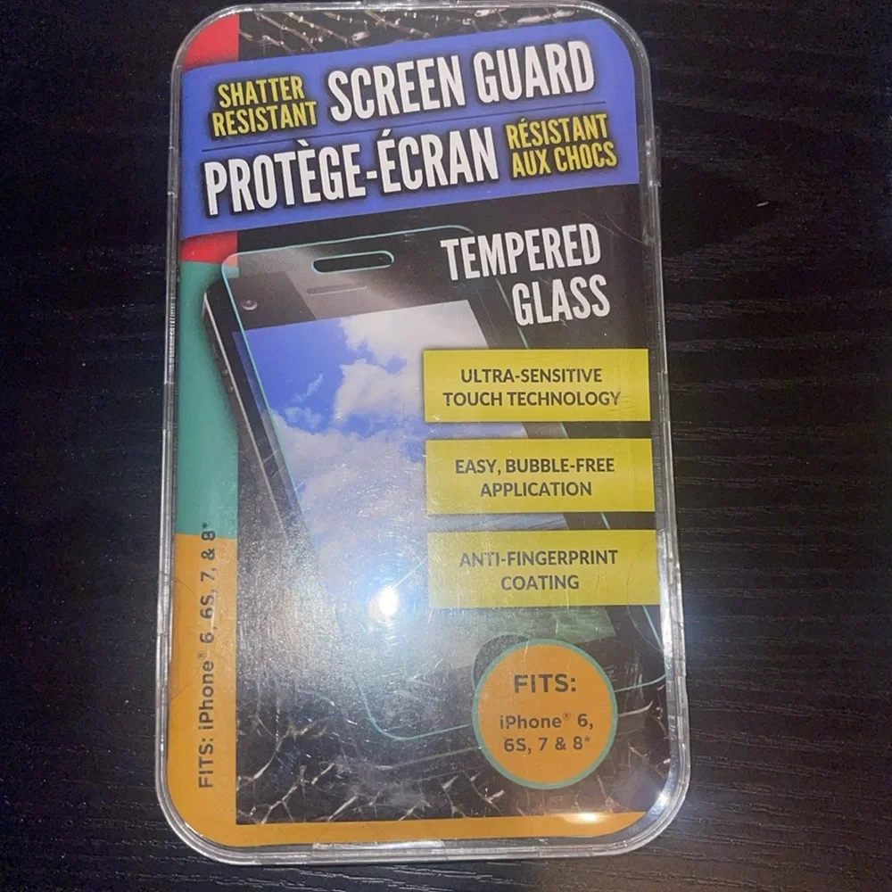 iPhone screen protector tempered glass
